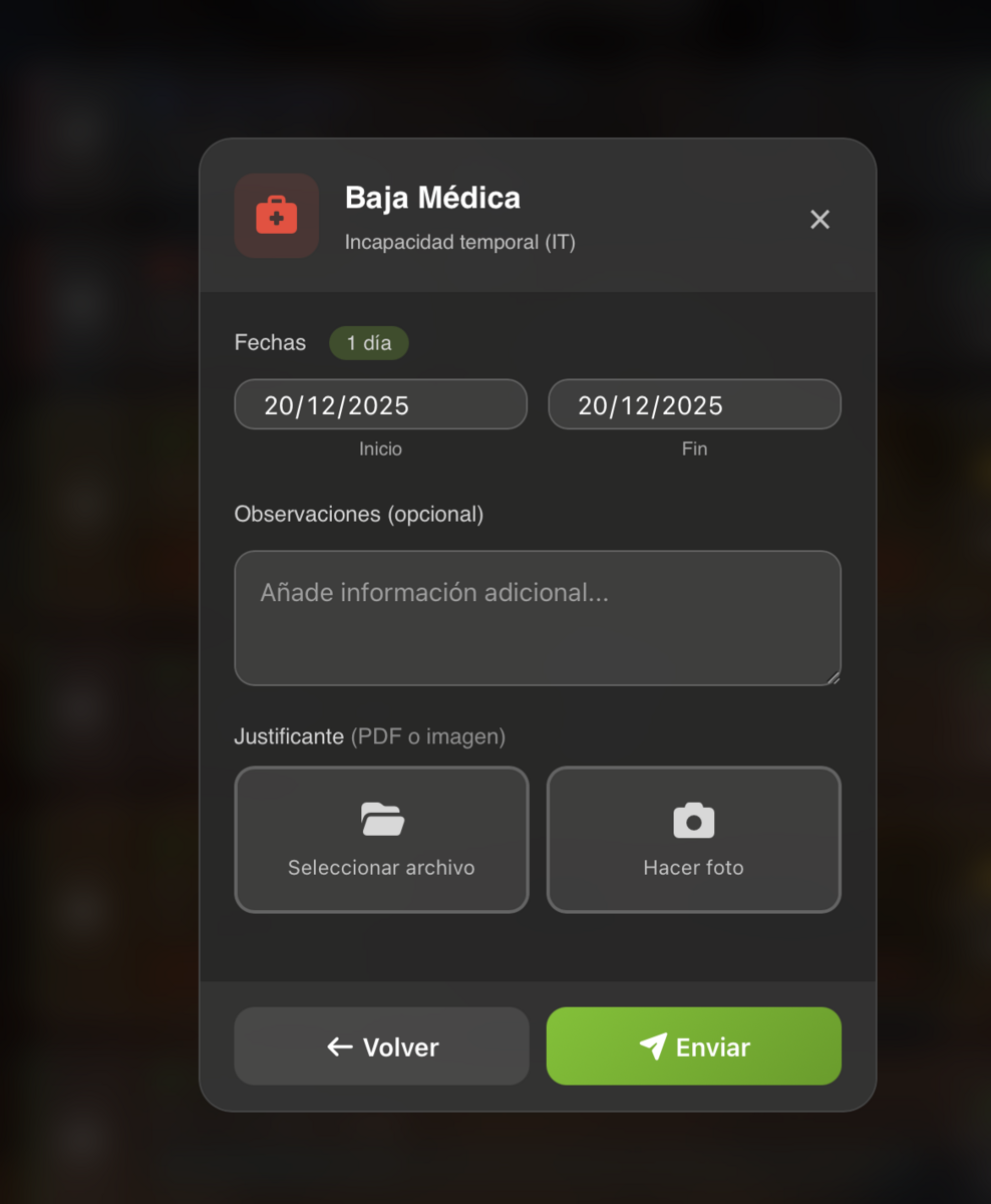 Comentario en vacaciones